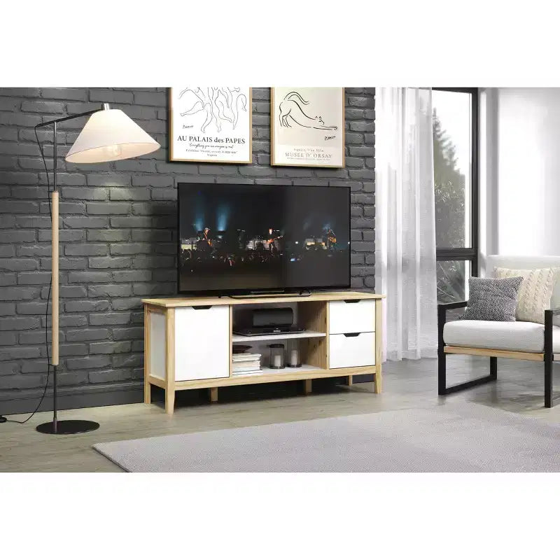 Console média en bois