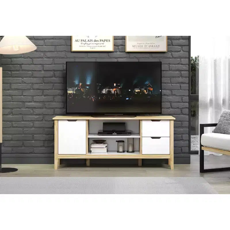 Console média en bois