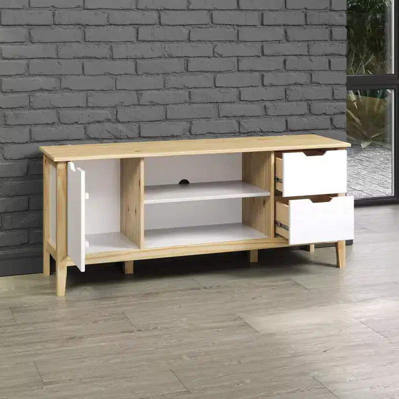 Console média en bois