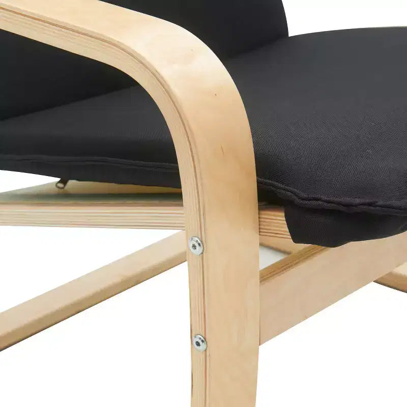Chaise décorative en bois courbé