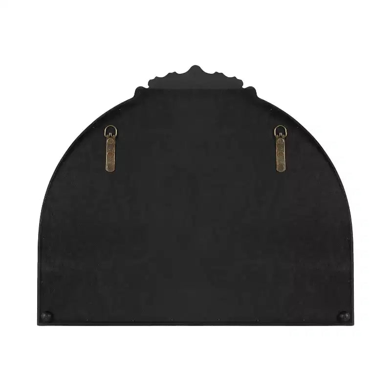 Miroir noir arqué avec étagère