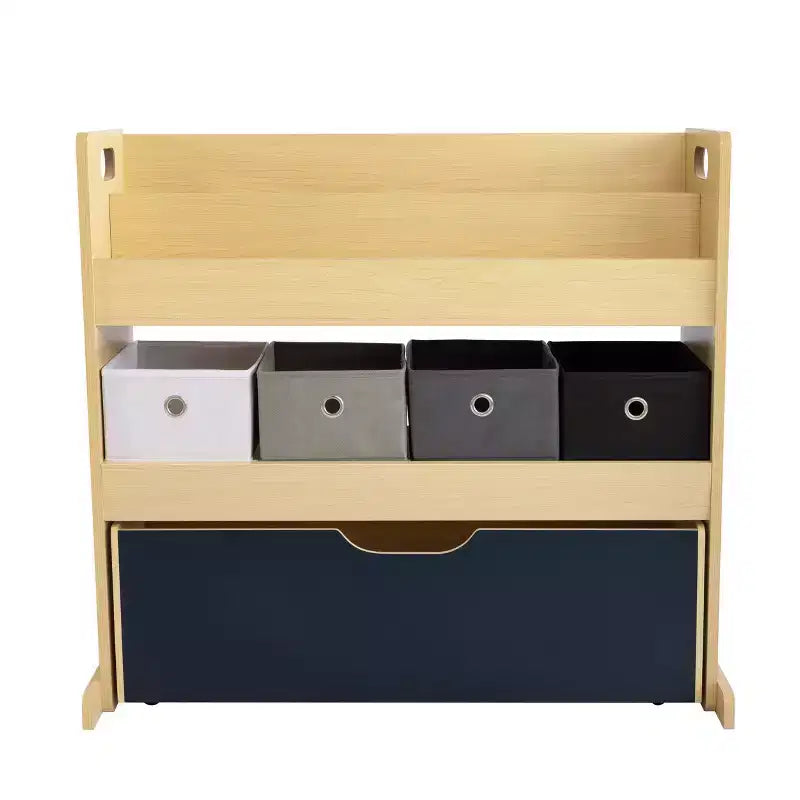 Étagère de rangement 3-en-1 pour enfants (bois)