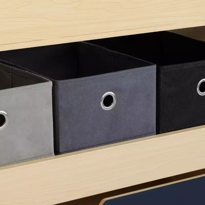 Étagère de rangement 3-en-1 pour enfants (bois)