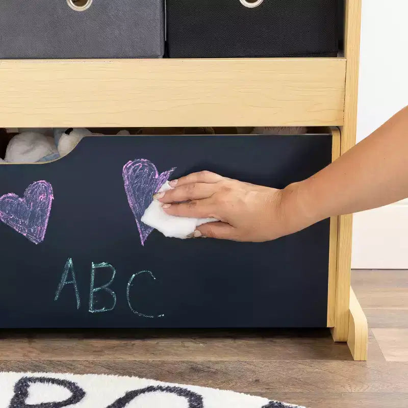 Étagère de rangement 3-en-1 pour enfants (bois)