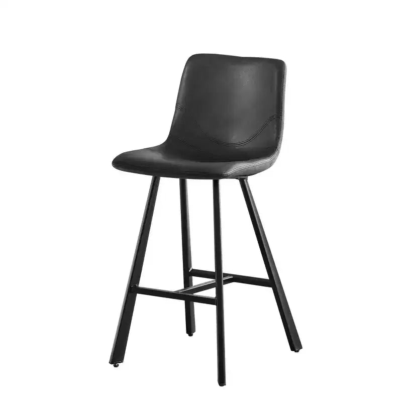Tabourets de bar, structure en métal noir