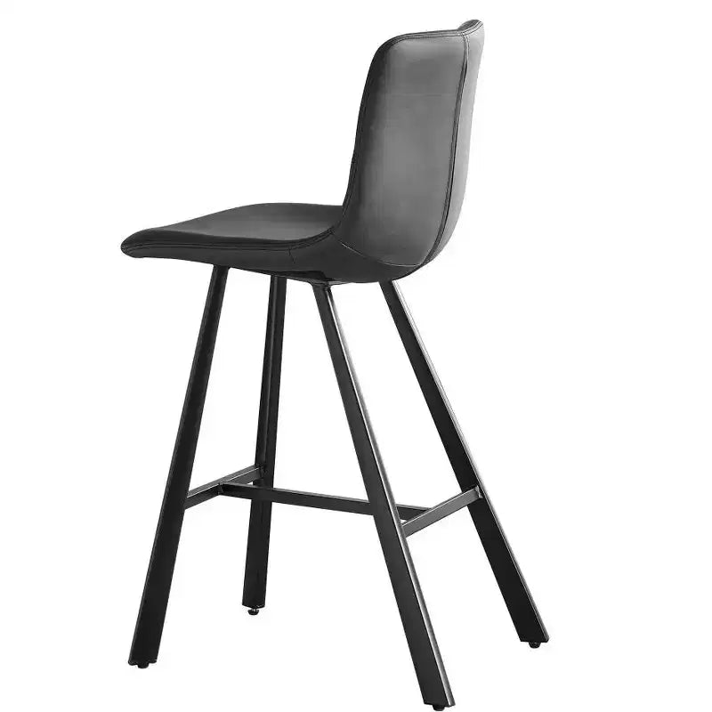 Tabourets de bar, structure en métal noir