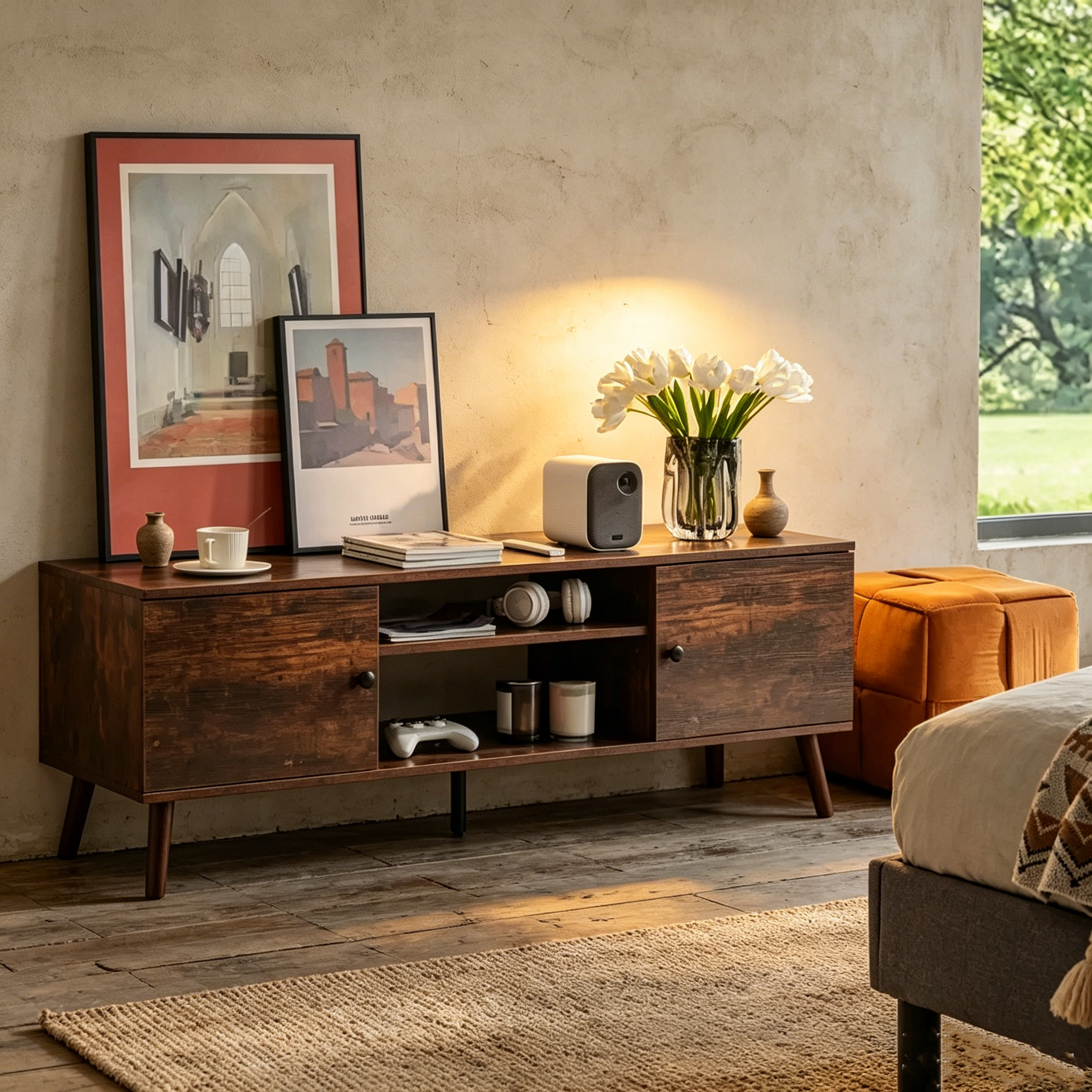 Meuble TV console de contrôle multimédia
