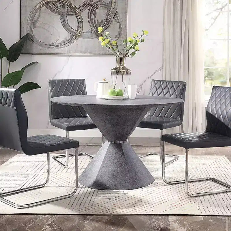Table de salle à manger effet béton
