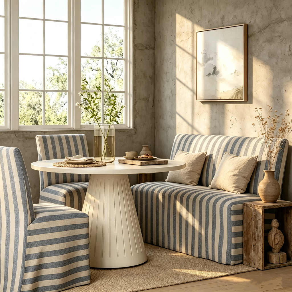 Chaise de salle à manger tapissée