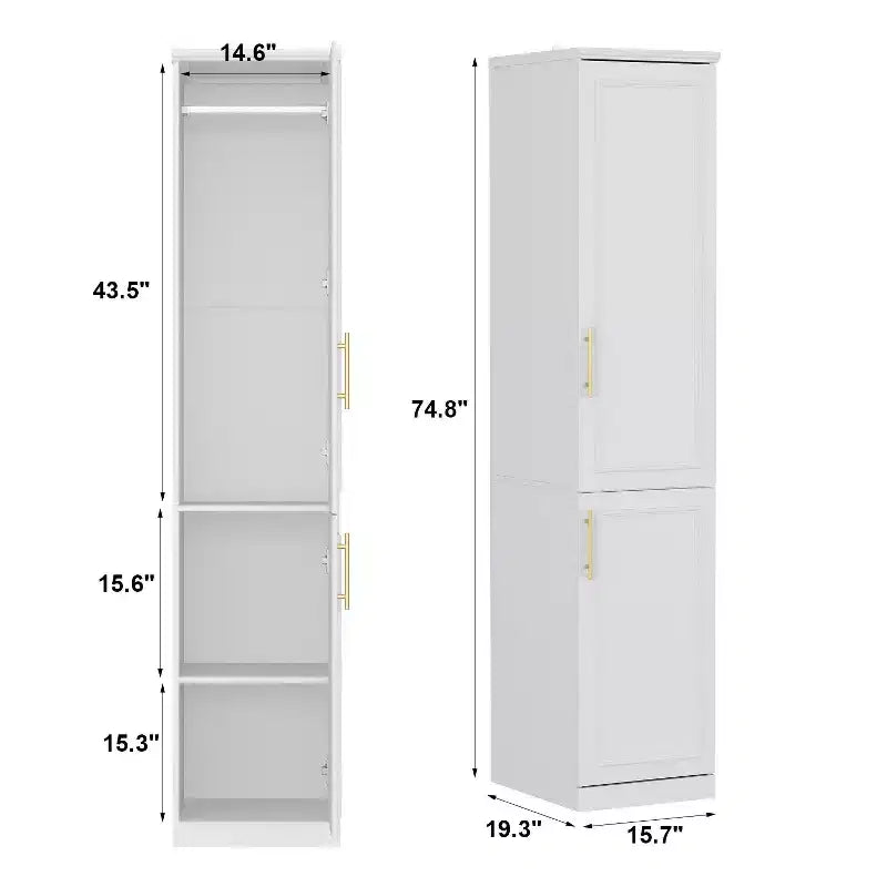 Armoire modulaire blanche