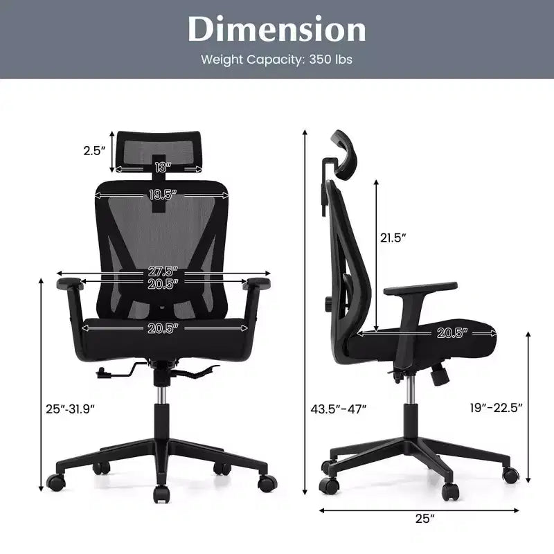Chaise de bureau ergonomique