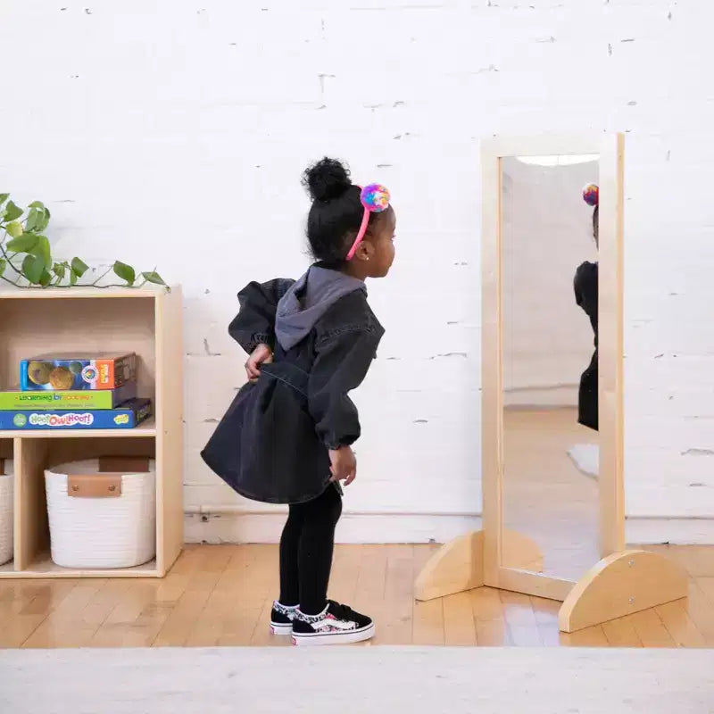 Miroir bidirectionnel (sans tain) en bois pour enfants