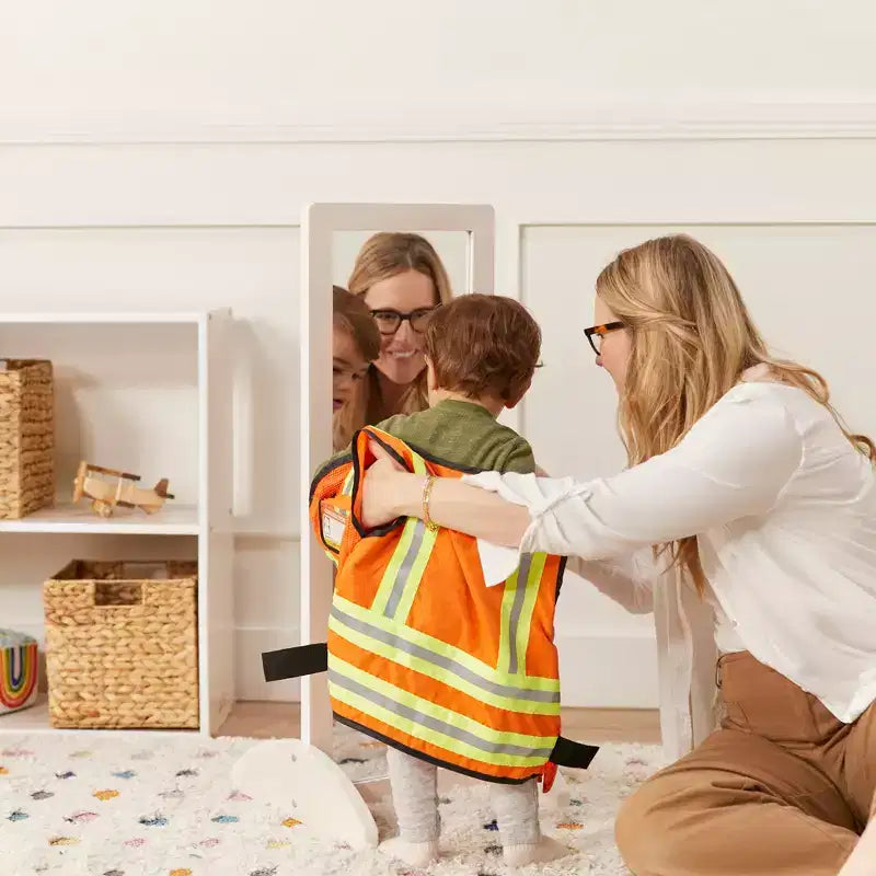 Miroir bidirectionnel (sans tain) en bois pour enfants