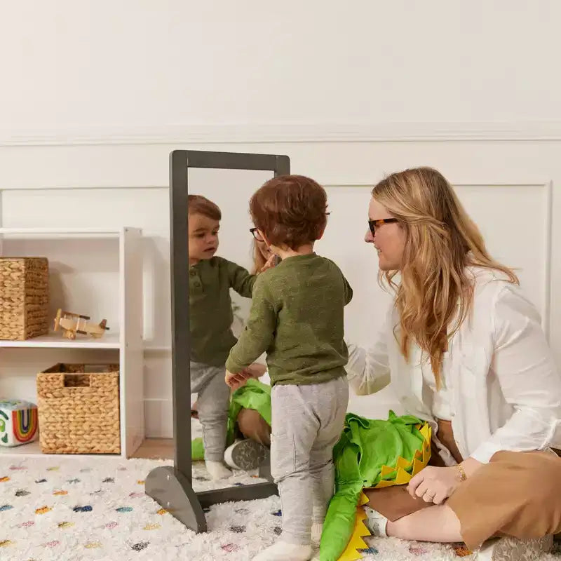 Miroir bidirectionnel (sans tain) en bois pour enfants