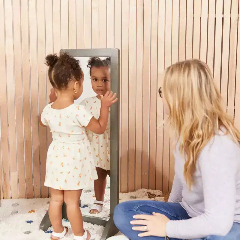 Miroir bidirectionnel (sans tain) en bois pour enfants