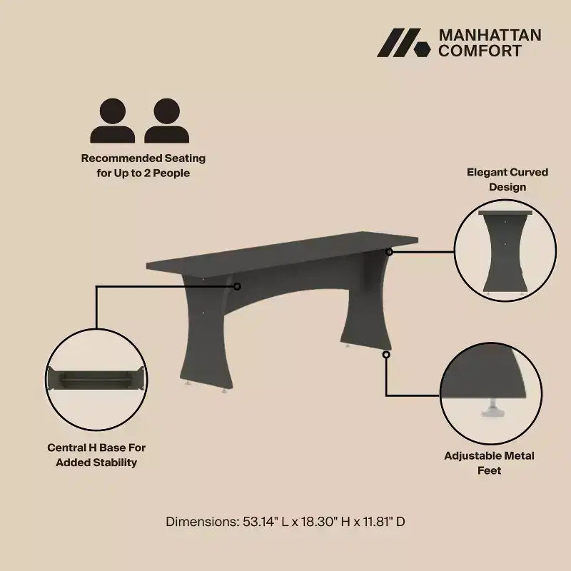 Ensemble table et chaises de salle à manger trois pièces confortable