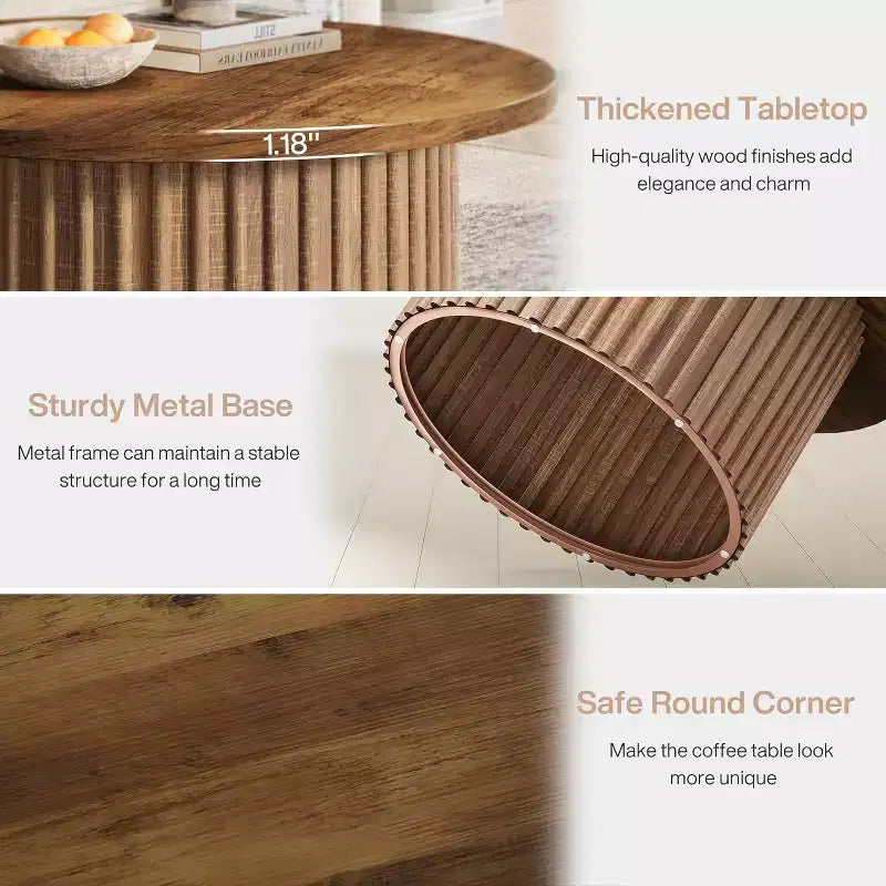 Table basse ronde