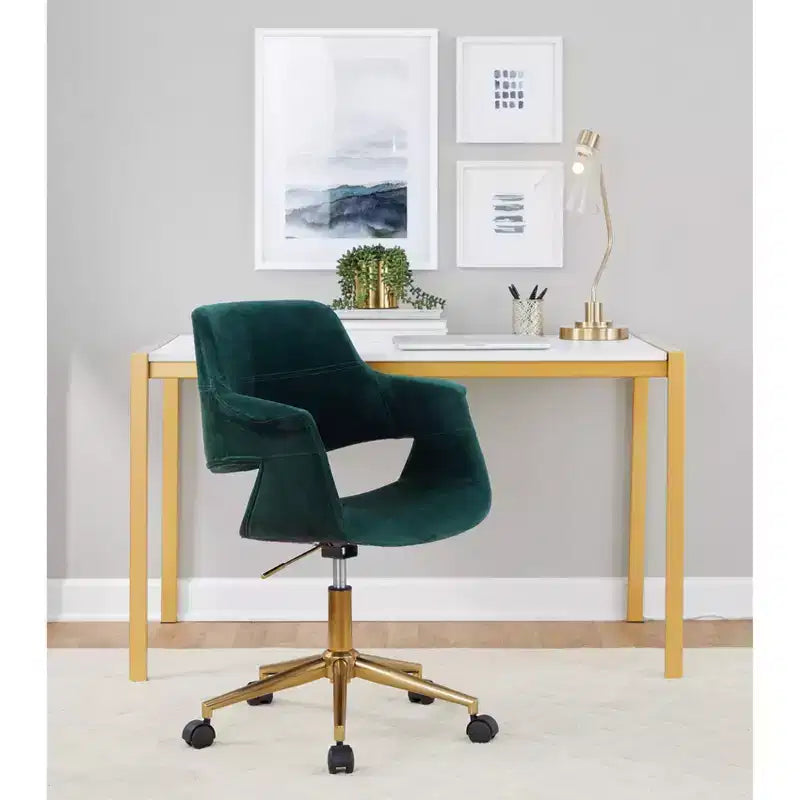 Chaise de bureau au style rétro