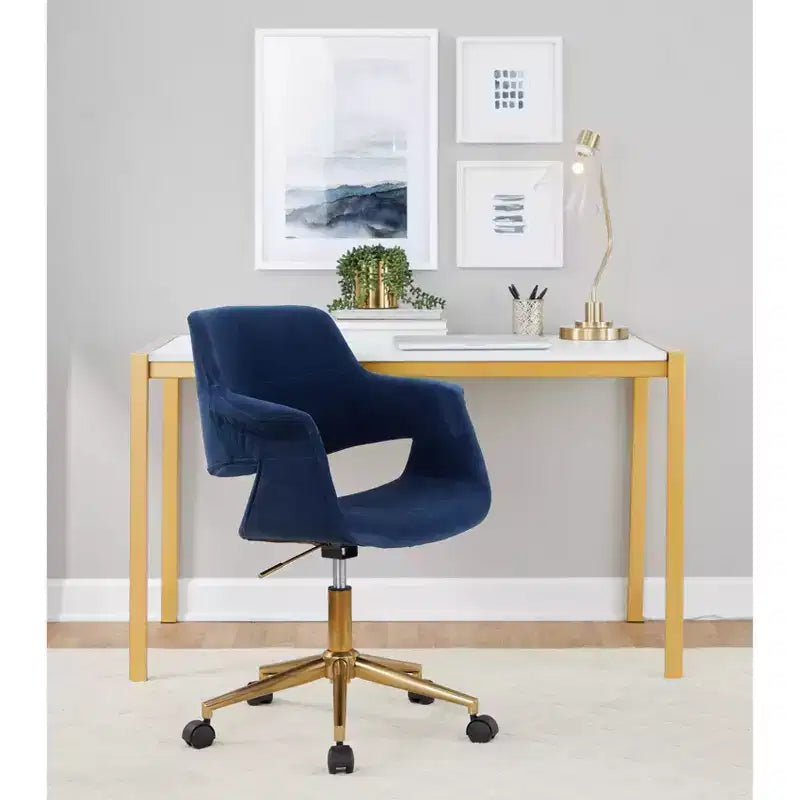 Chaise de bureau au style rétro
