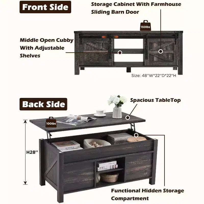 Table basse réglable