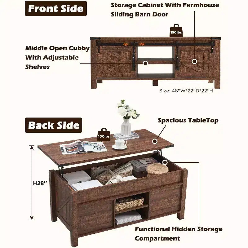 Table basse réglable