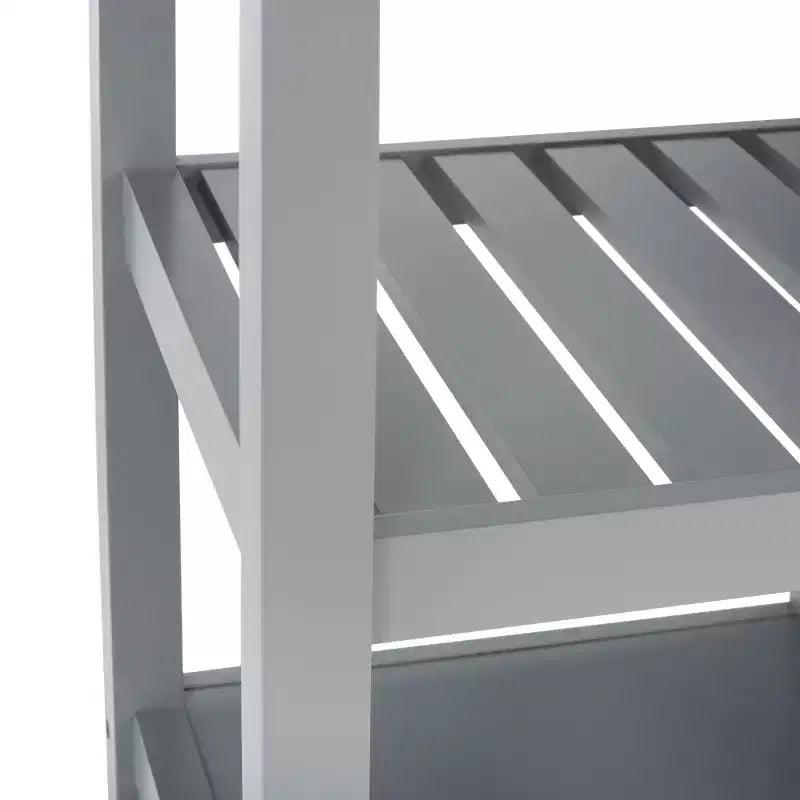 Étagère de rangement à double tiroir et double couche avec porte simple