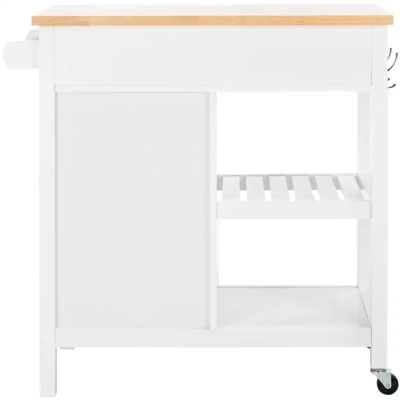 Étagère de rangement à double tiroir et double couche avec porte simple