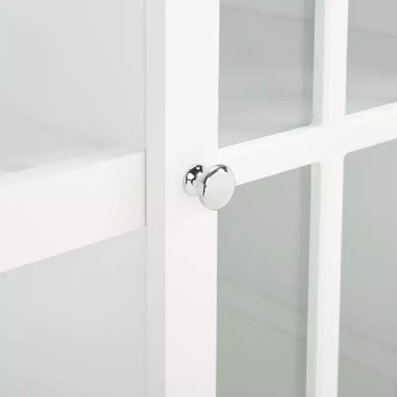 Étagère de rangement à double tiroir et double couche avec porte simple