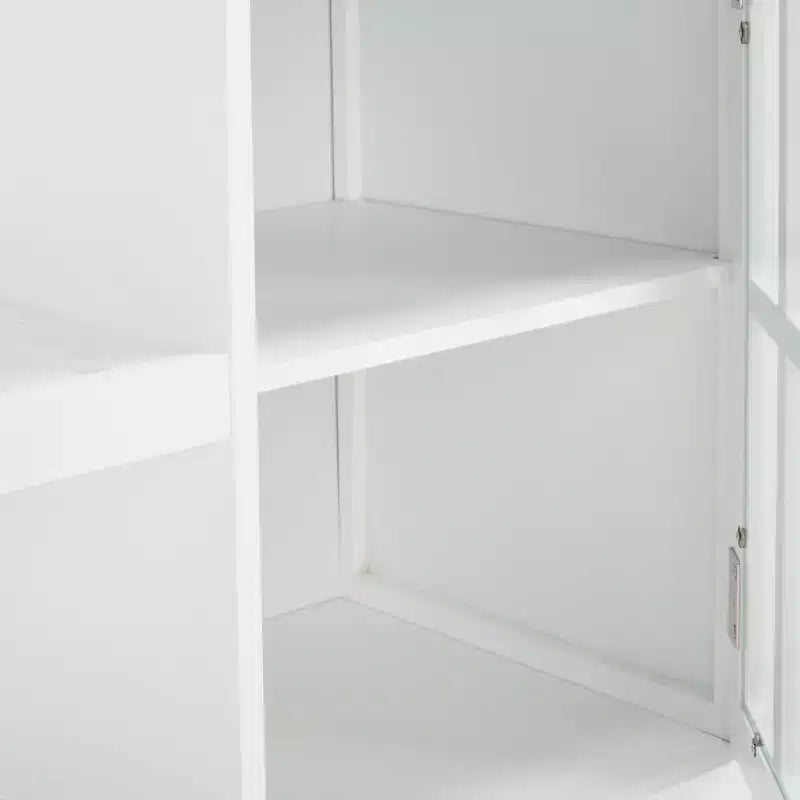 Étagère de rangement à double tiroir et double couche avec porte simple
