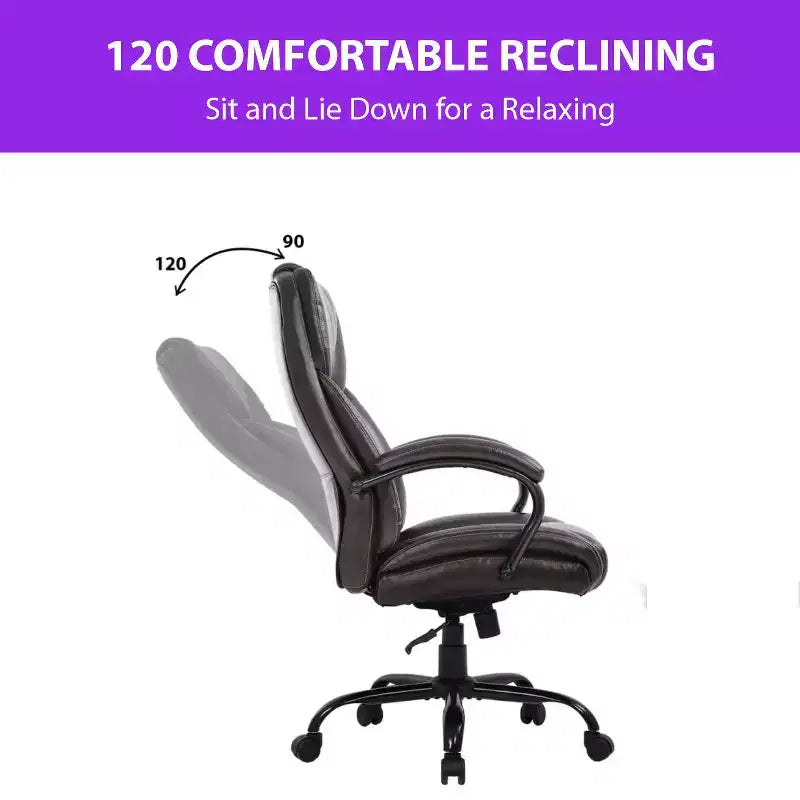 Fauteuil de bureau massant, en cuir PU