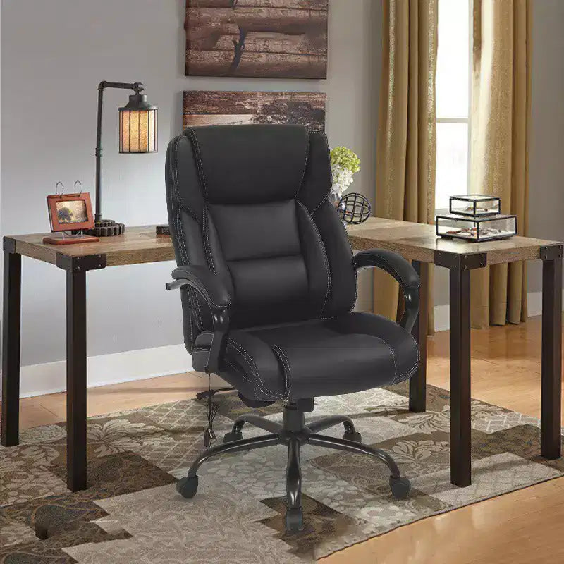 Fauteuil de bureau massant, en cuir PU