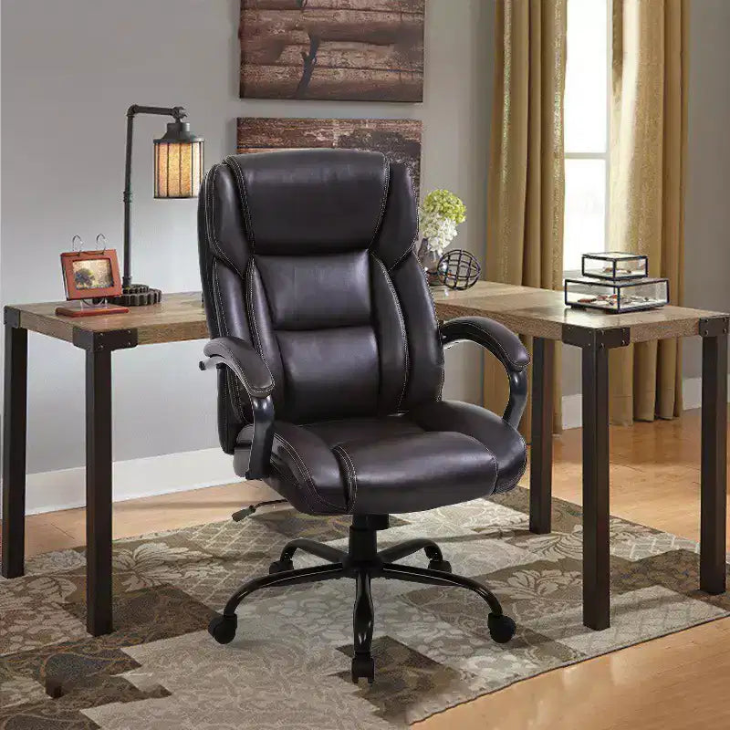 Fauteuil de bureau massant, en cuir PU