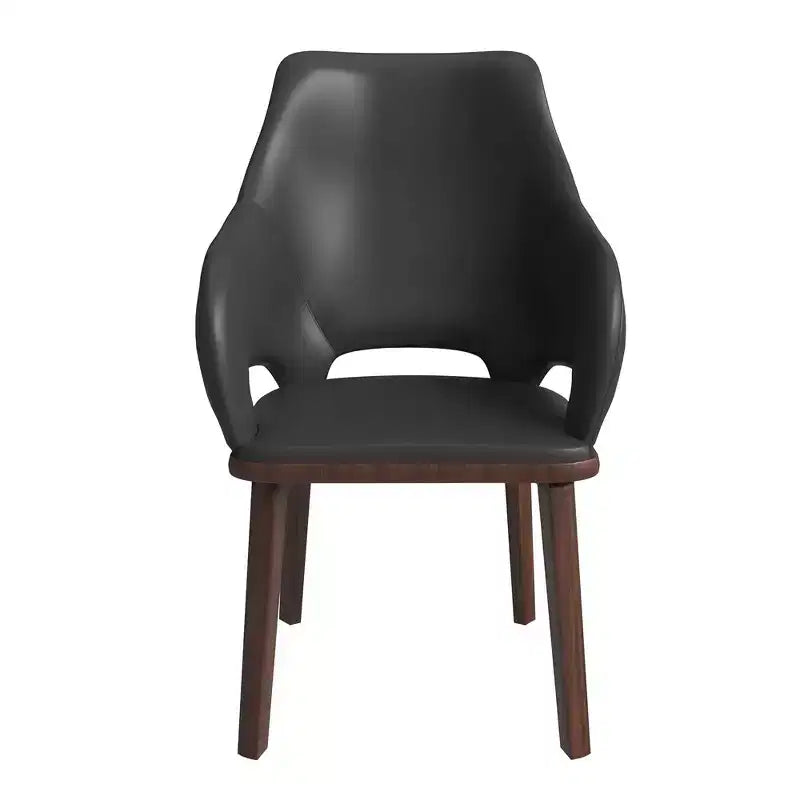 Chaise de salle à manger moderne Collection en brun foncé