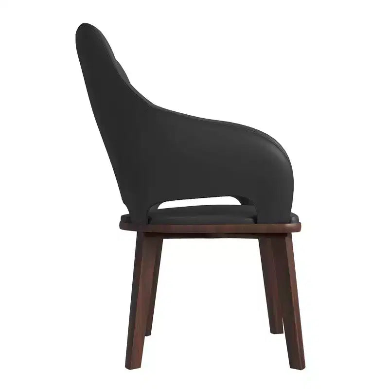 Chaise de salle à manger moderne Collection en brun foncé
