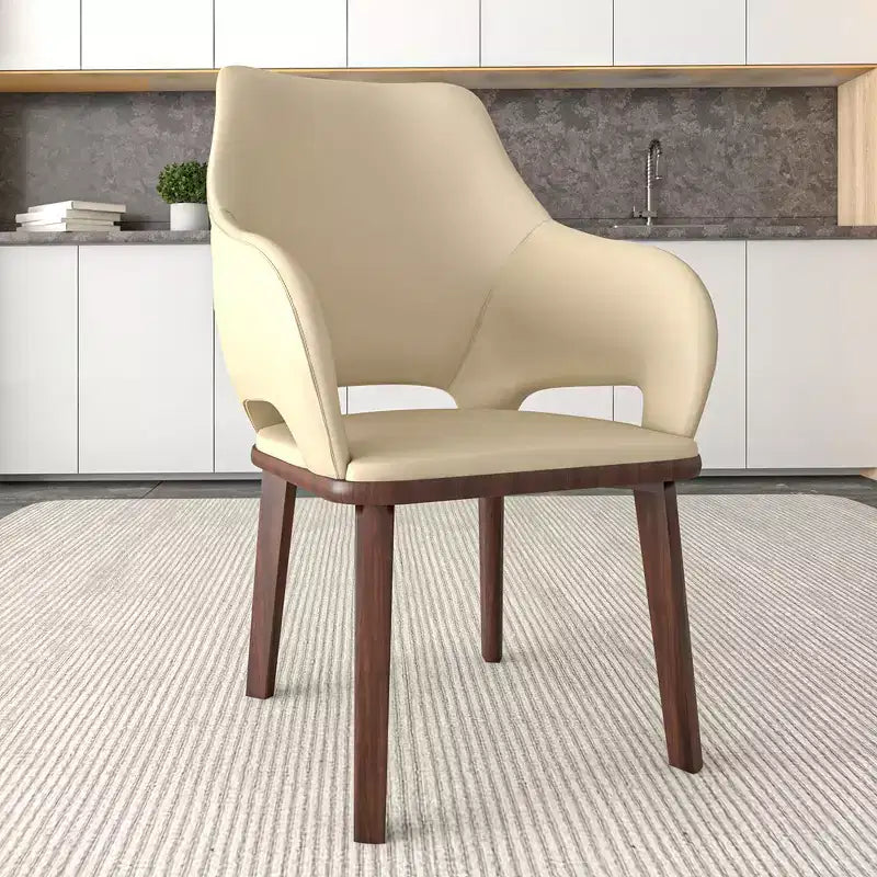 Chaise de salle à manger moderne Collection en brun foncé