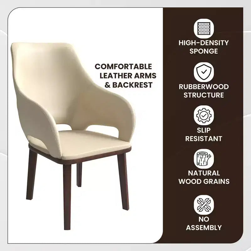 Chaise de salle à manger moderne Collection en brun foncé