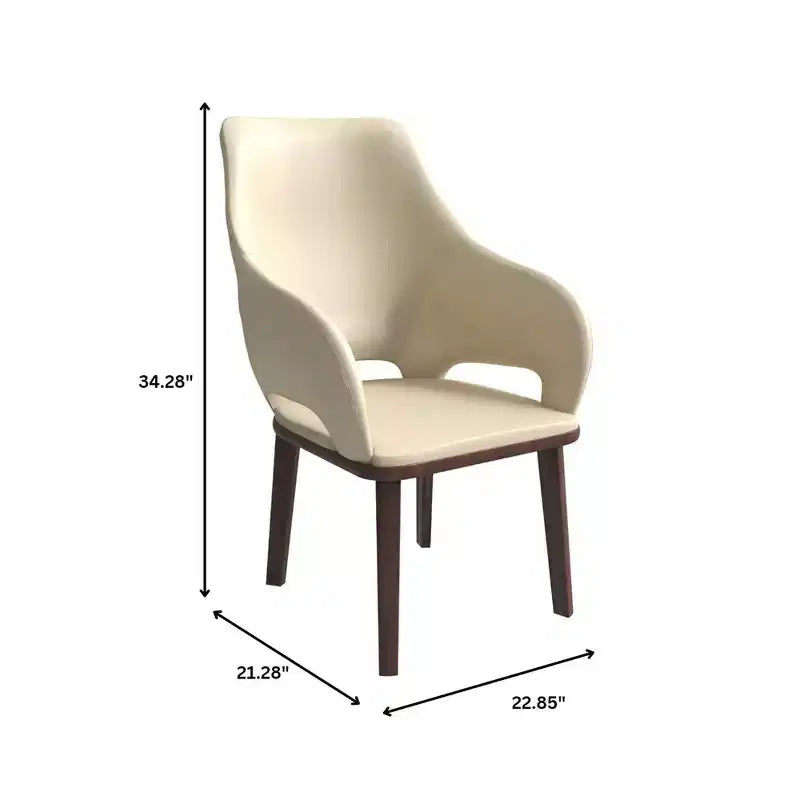 Chaise de salle à manger moderne Collection en brun foncé