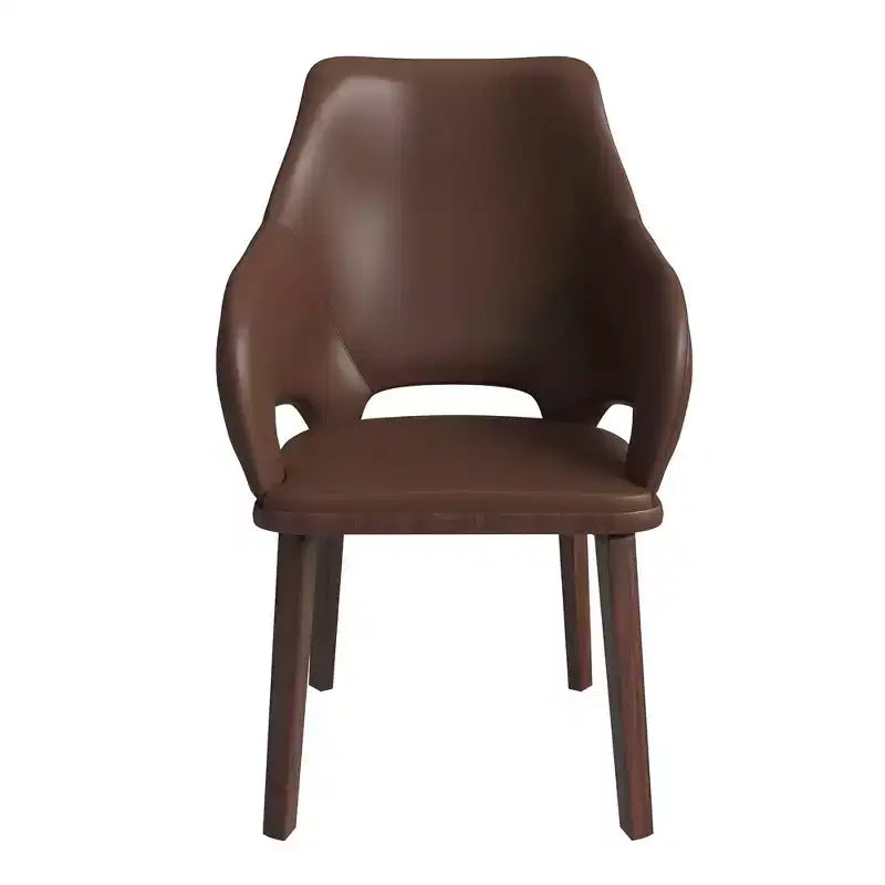 Chaise de salle à manger moderne Collection en brun foncé