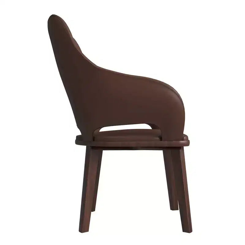 Chaise de salle à manger moderne Collection en brun foncé