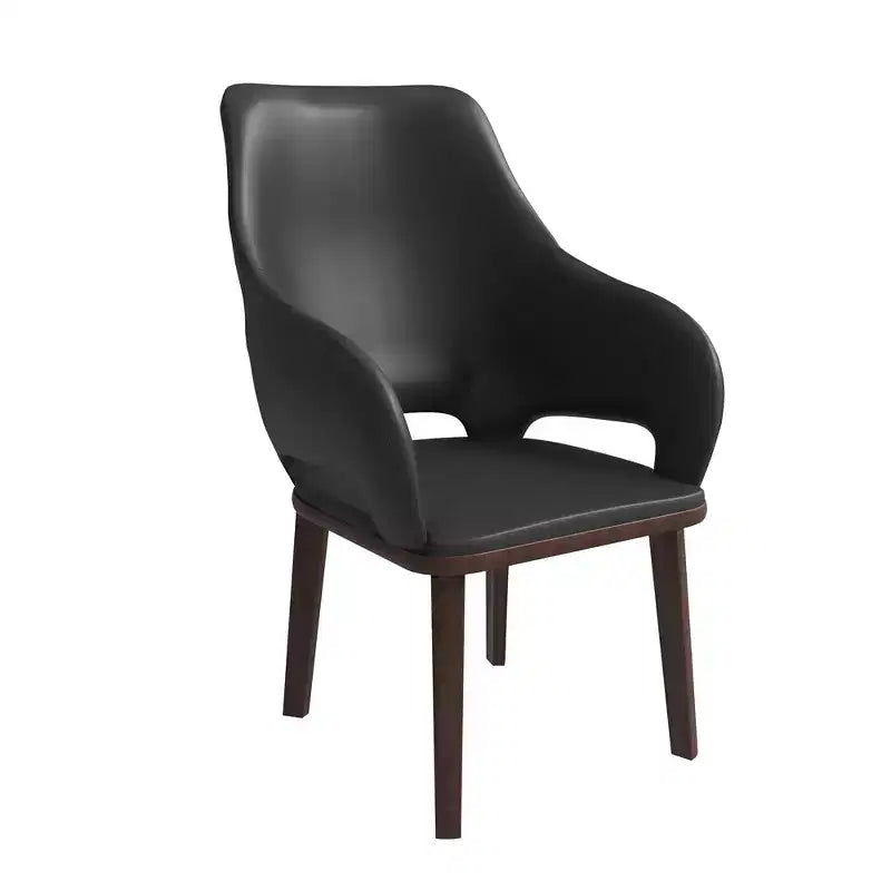 Chaise de salle à manger moderne Collection en brun foncé