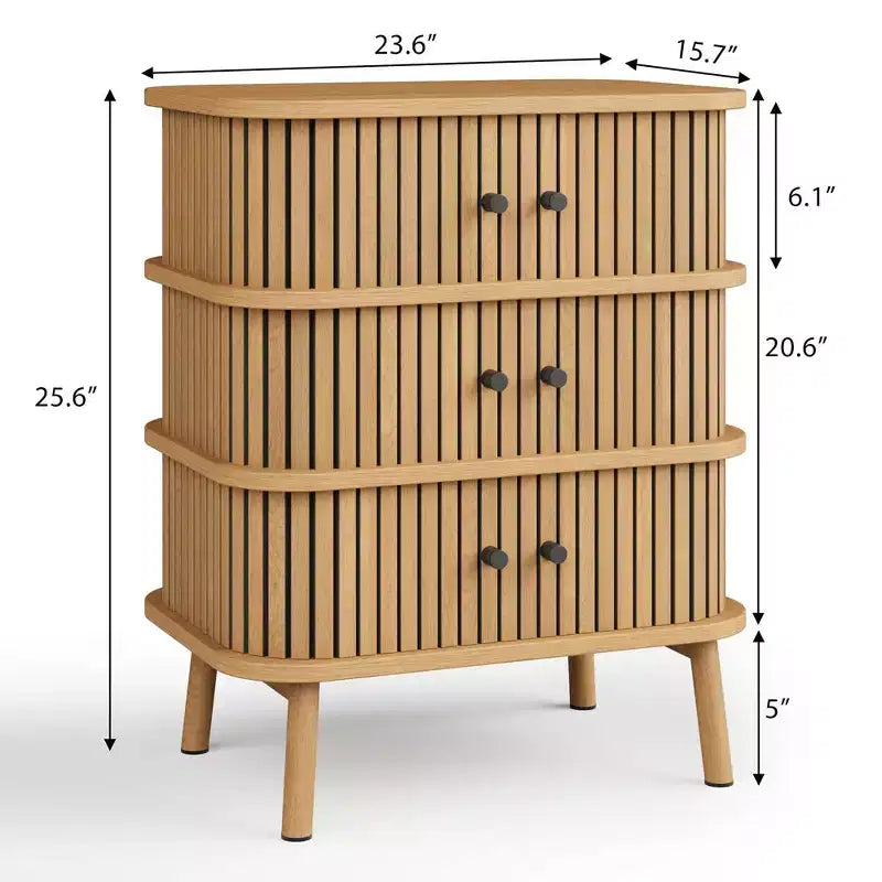 Table de chevet avec rainure