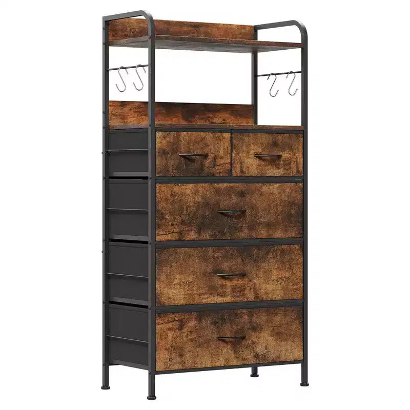 Commode de chambre à cinq tiroirs