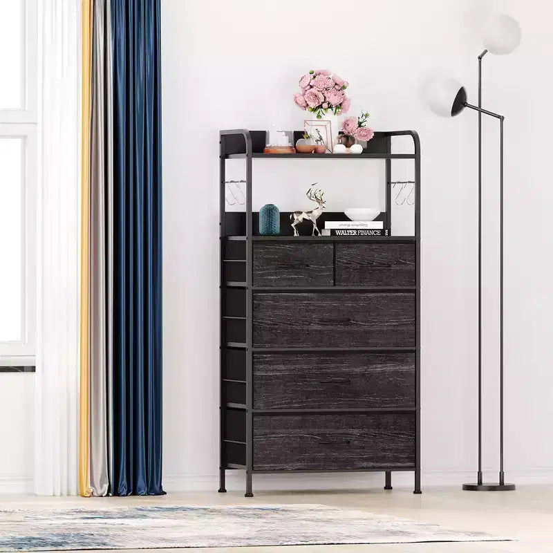 Commode de chambre à cinq tiroirs