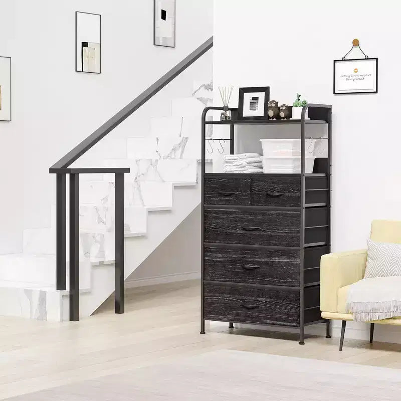 Commode de chambre à cinq tiroirs
