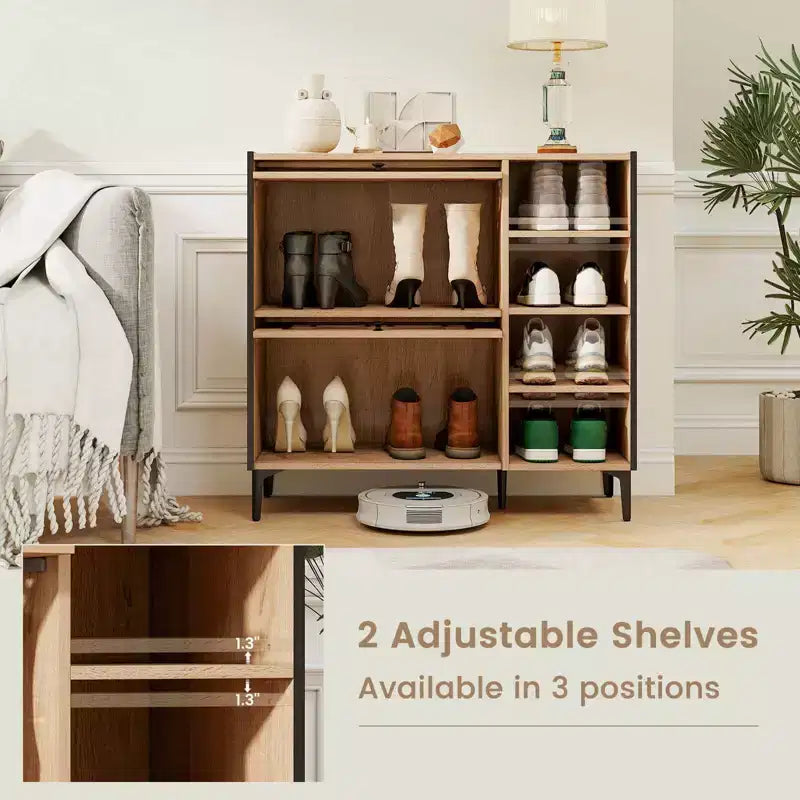 Meuble à chaussures avec étagères amovibles