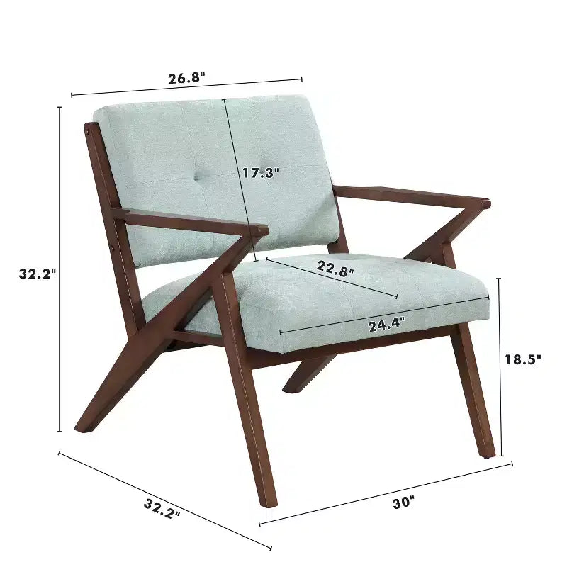 Chaise longue en bois rembourrée