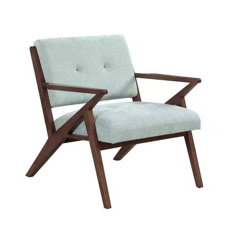 Chaise longue en bois rembourrée