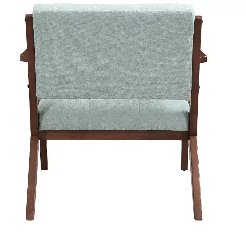 Chaise longue en bois rembourrée