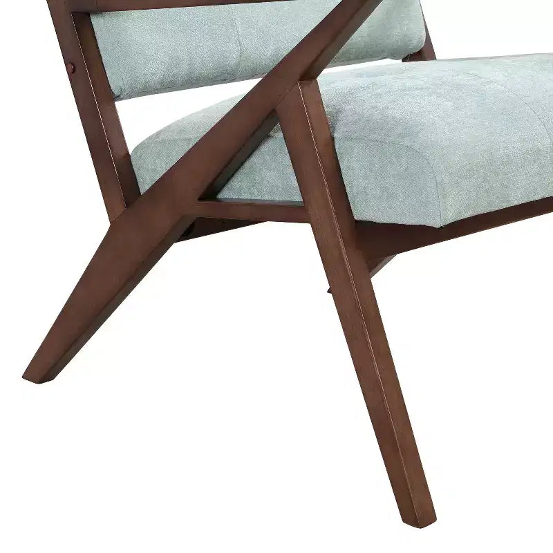 Chaise longue en bois rembourrée