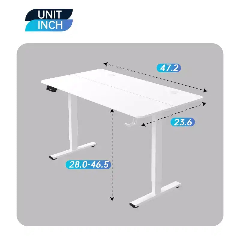 Bureau d'ordinateur debout réglable en hauteur